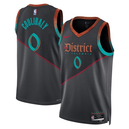 Maillot Homme Washington Wizards Bilal Coulibaly 2023-24 Nike City Edition Noir Swingman